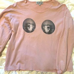 Wildfox disco balls sweater